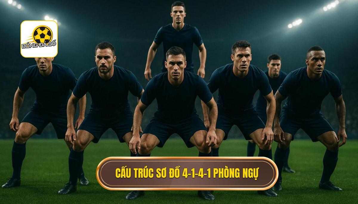 Chiến thuật bóng đá 4-1-4-1 phòng ngự: Đỉnh cao của nghệ thuật kiểm soát không gian 1 Bản chất và cấu trúc vận hành của sơ đồ 4-1-4-1 trong phòng ngự