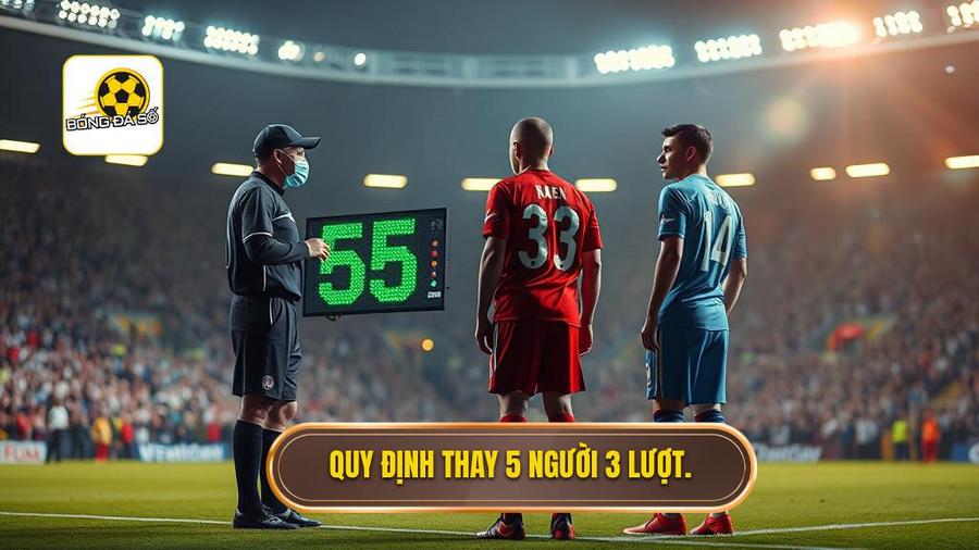 Luật thay 5 người trong 3 lượt: Bước ngoặt lịch sử làm thay đổi bộ mặt bóng đá hiện đại 2 Chi tiết quy định Luật thay 5 người trong 3 lượt
