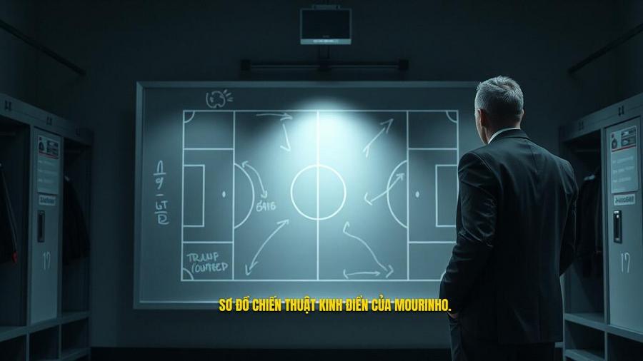 2. Sơ đồ chiến thuật kinh điển của Mourinho.